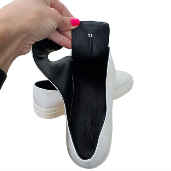 ZCD Montreal Senna slip-on leather sneakers white women's size 37 - Picture 11 of 13
